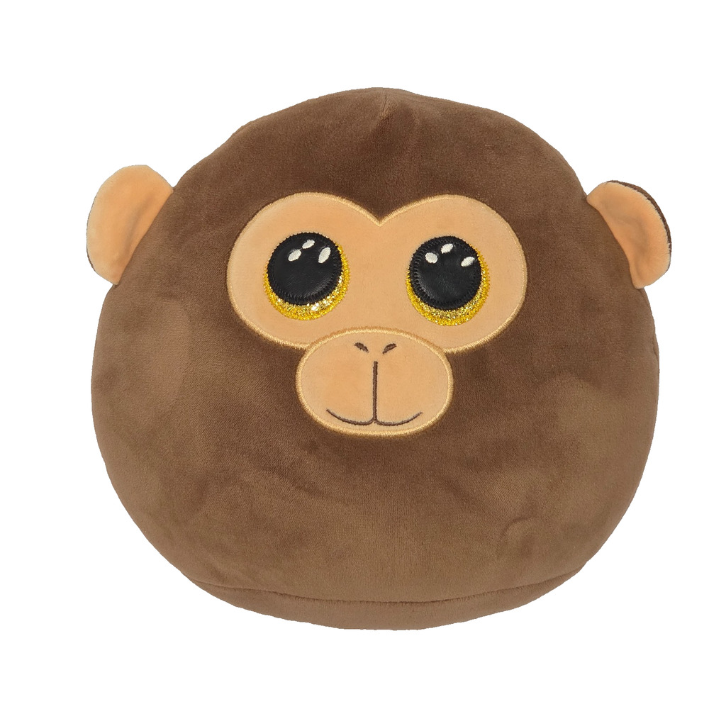 Ty Dunston Monkey Squish-A-Boos Plush Brown Stuffed Animal